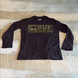 NFL Black Long Sleeve Tee with Graphic Design